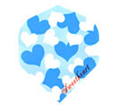 Heart Pattern blue